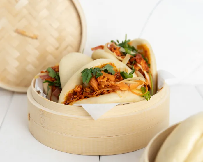 Gefüllte Bao Buns / mit Hähnchen