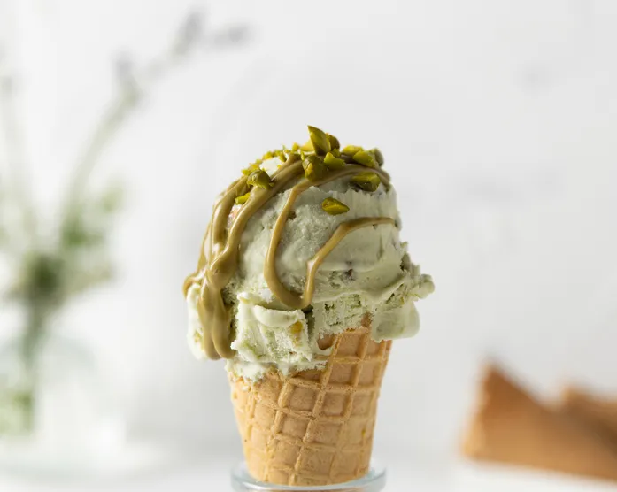 Pistazien-Eis / ohne Vorkochen