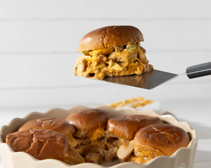 Teriyaki Chicken Cheese Sliders / Hähnchen Burger