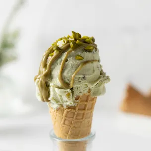 Pistazien-Eis / ohne Vorkochen