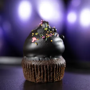 Black Hi-Hat Cupcakes / Wednesday Cupcakes