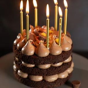 Reese‘s Mini-Torte / Erdnuss-Schoko-Törtchen