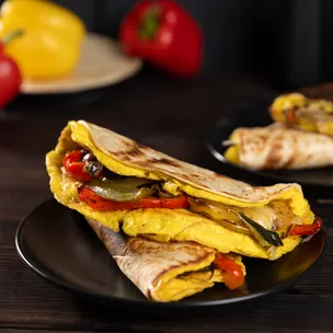 Rührei Wrap / mit Ofengemüse