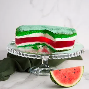 Wassermelonen Jelly Torte / Wackelpuddingtorte Schmecksperiment