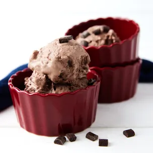 Schokoladen-Eis / mit Schoko-Chunks