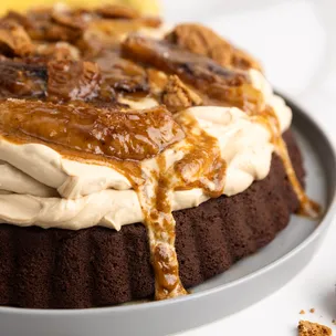 Banane-Biscoff-Schokoladenkuchen / mit Mascarponecreme