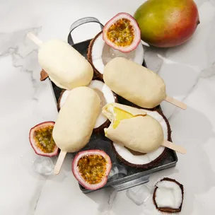 Mango Kokos Eis am Stiel / nachgemacht – Original trifft Sally
