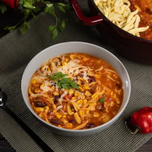 Chili sin Carne Spätzle Eintopf