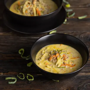 Hackfleisch-Lauch-Suppe