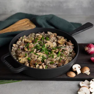 Pilzpfanne / cremige Champignons