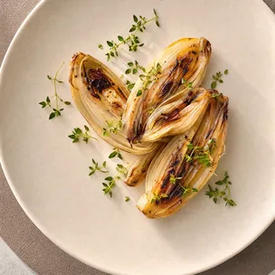 Karamellisierter Chicorée / mit Honig & Balsamico