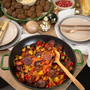 Kartoffel Gemüse Pfanne mit Sucuk