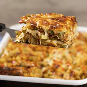 Hähnchen Gemüse Lasagne mit Kartoffeln / Ramadan Rezept