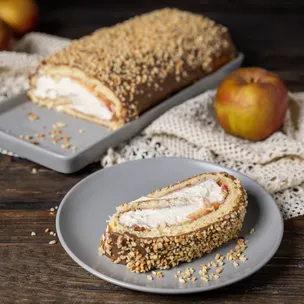 Bratapfel Biskuitrolle