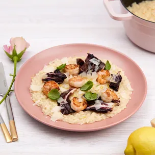 Trüffel Risotto mit Garnelen