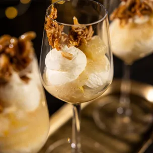 Bienenstich Schicht-Dessert Weihnachten / Silvester