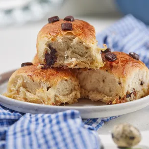 Gefüllte Schokobrötchen