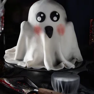 Halloween Geist Torte / Schokoladige Gespenst Motivtorte