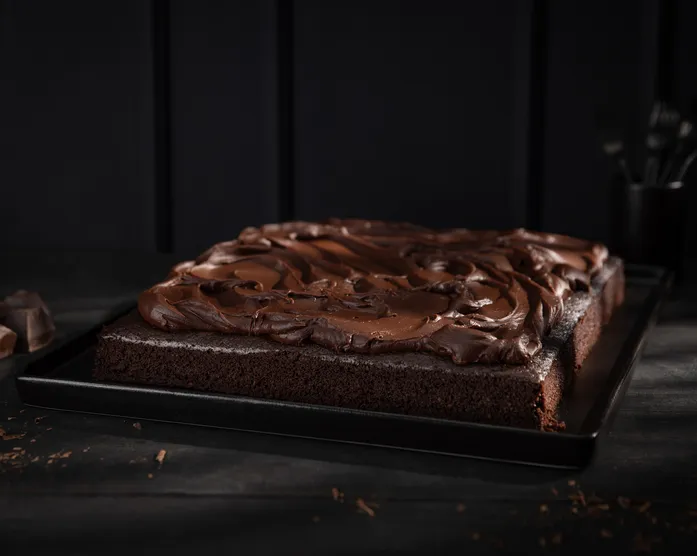 Guinness-Blechkuchen / Schokoladenkuchen mit dunklem Bier