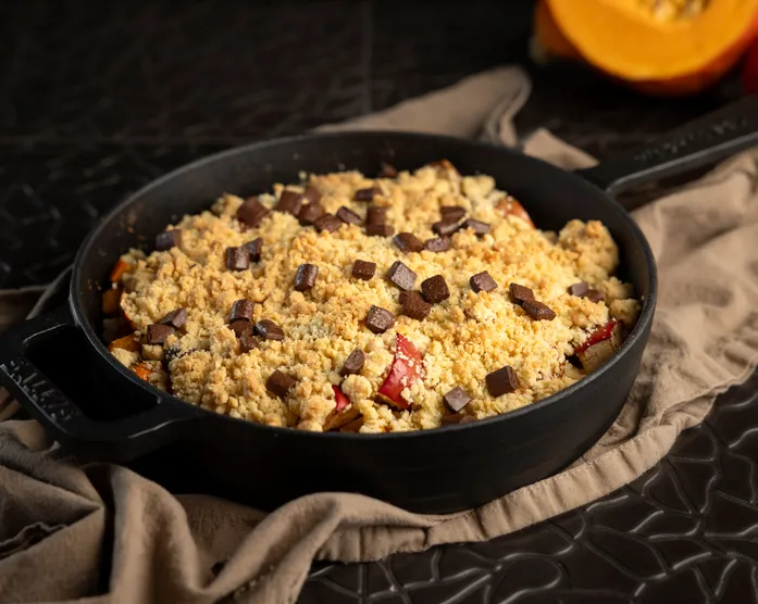 Apfel Kürbis Crumble