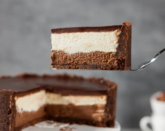 No-Bake Hazelnut Chocolate Cheesecake / Haselnuss Käsekuchen