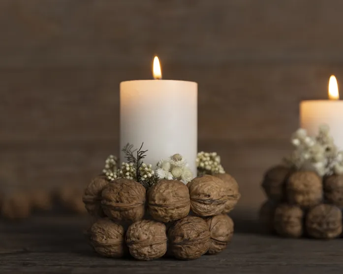 Kerzenständer DIY / Herbst Dekoration