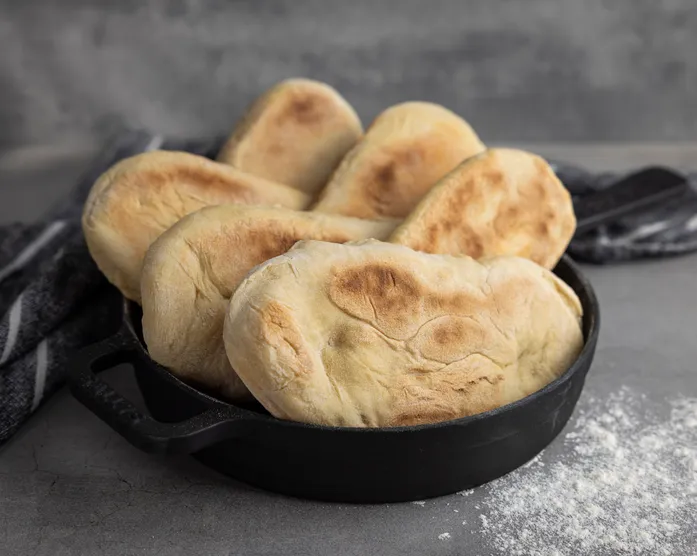 Schnelles Pfannenbrot / Bazlama / Brot selber backen