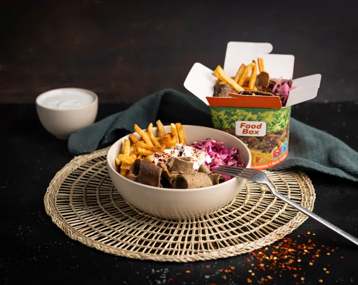 Döner-Bowl / Pommes-Döner-Box