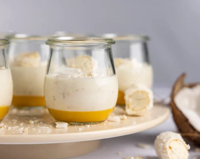 Mango Kokos Pannacotta / Glas Dessert