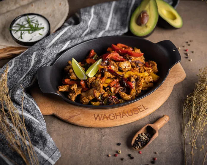 20 Minuten Fajita Hähnchen Gemüsepfanne / Foodprep / Wraps / Burritos 