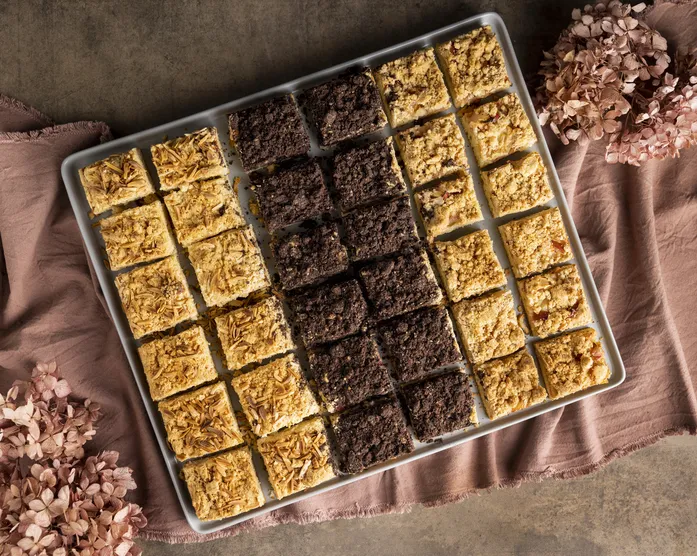 3 verschiedene Streuselkuchen vom Blech / 3 in 1