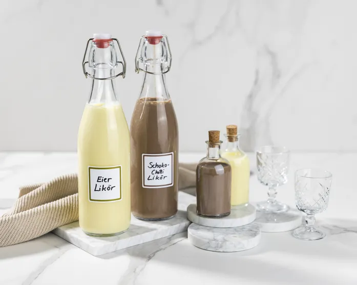 Eierlikör / Schoko-Chili-Likör / ohne Alkohol