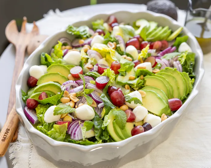 Avocado Salat / Sommersalat mit Trauben
