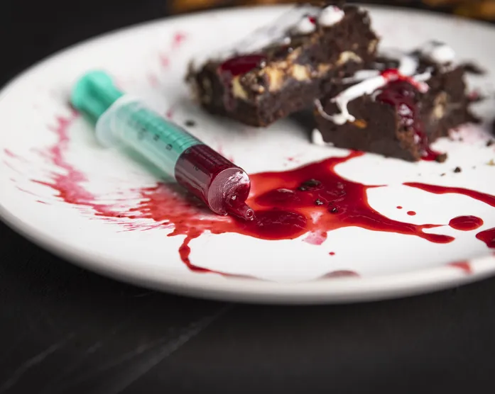 Essbares Blut / Halloween Blut zum Essen / ohne Innereien / vegan