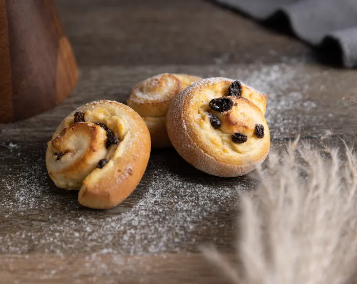 Pudding-Quarkschnecken