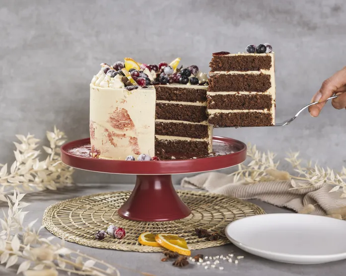 Bonne Maman Weihnachtstorte / Christmas Cake / Lebkuchentorte mit Fruchtfüllung