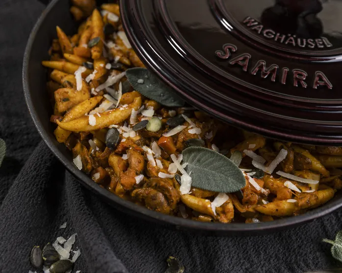 Schupfnudel Pfanne mit Herbstgemüse / 20 Minuten Onepot