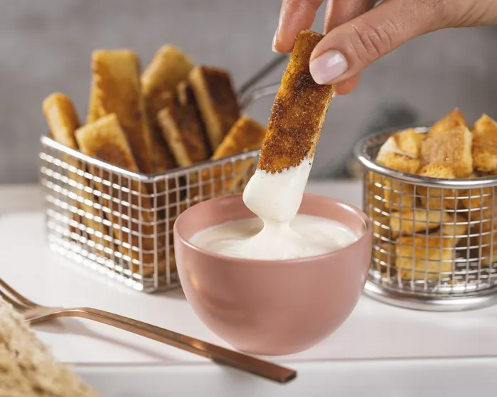 French Toast Bites mit Cheesecake Dip / Stern TV Rezept