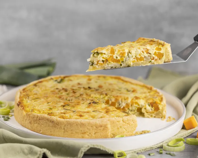 Kürbis-Lauch-Quiche