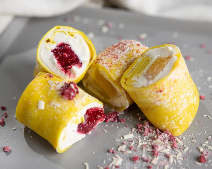 Crêpe Rolls / Crêpes mit 3 fruchtigen Füllungen