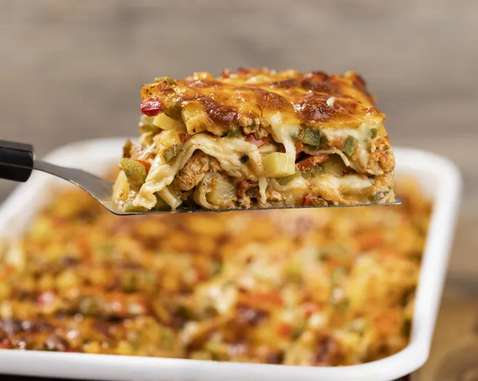 Hähnchen Gemüse Lasagne mit Kartoffeln / Ramadan Rezept