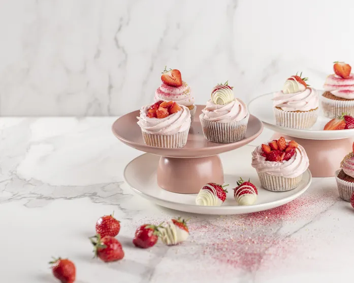Erdbeercreme / Grundrezept für Cupcakes oder Tortenfüllungen