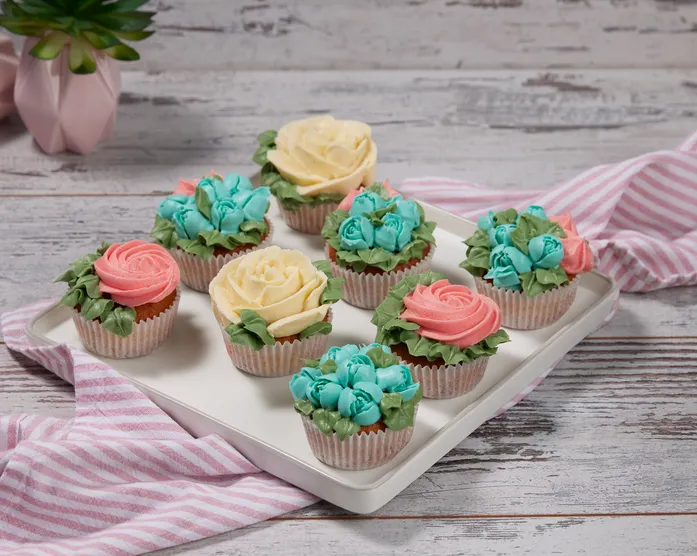 Blumen-Cupcakes zum Muttertag
