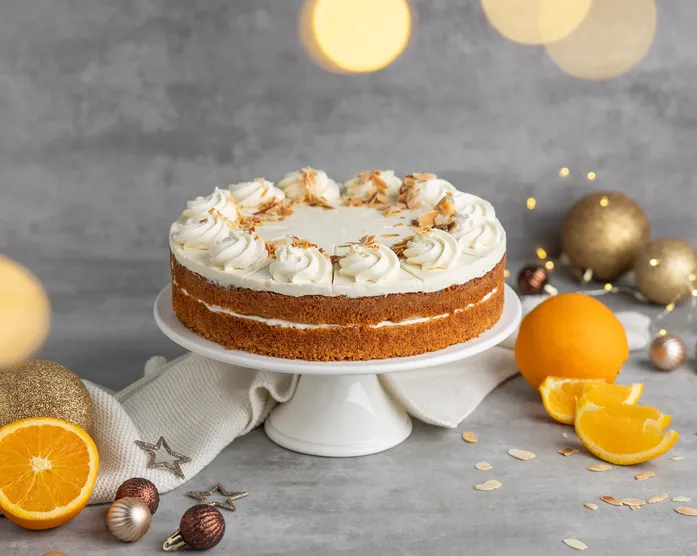 Marzipan Torte mit Orange