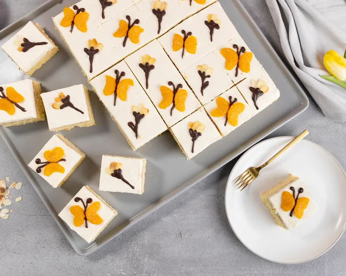 Käse Sahne Blechkuchen