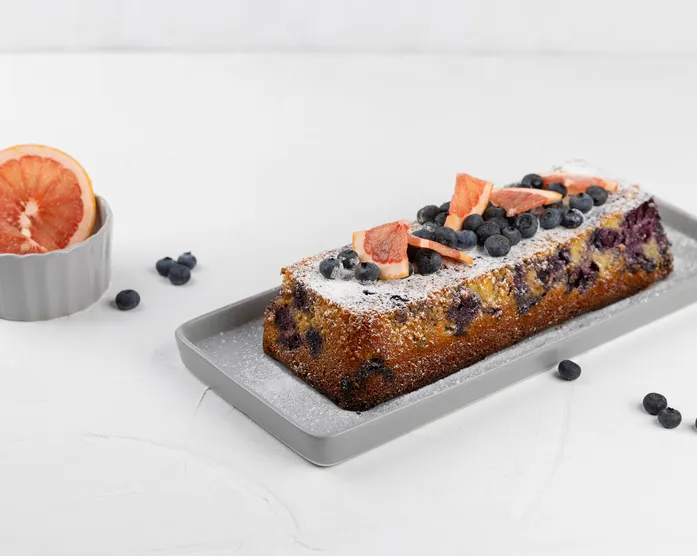 Heidelbeerkuchen mit Grapefruit