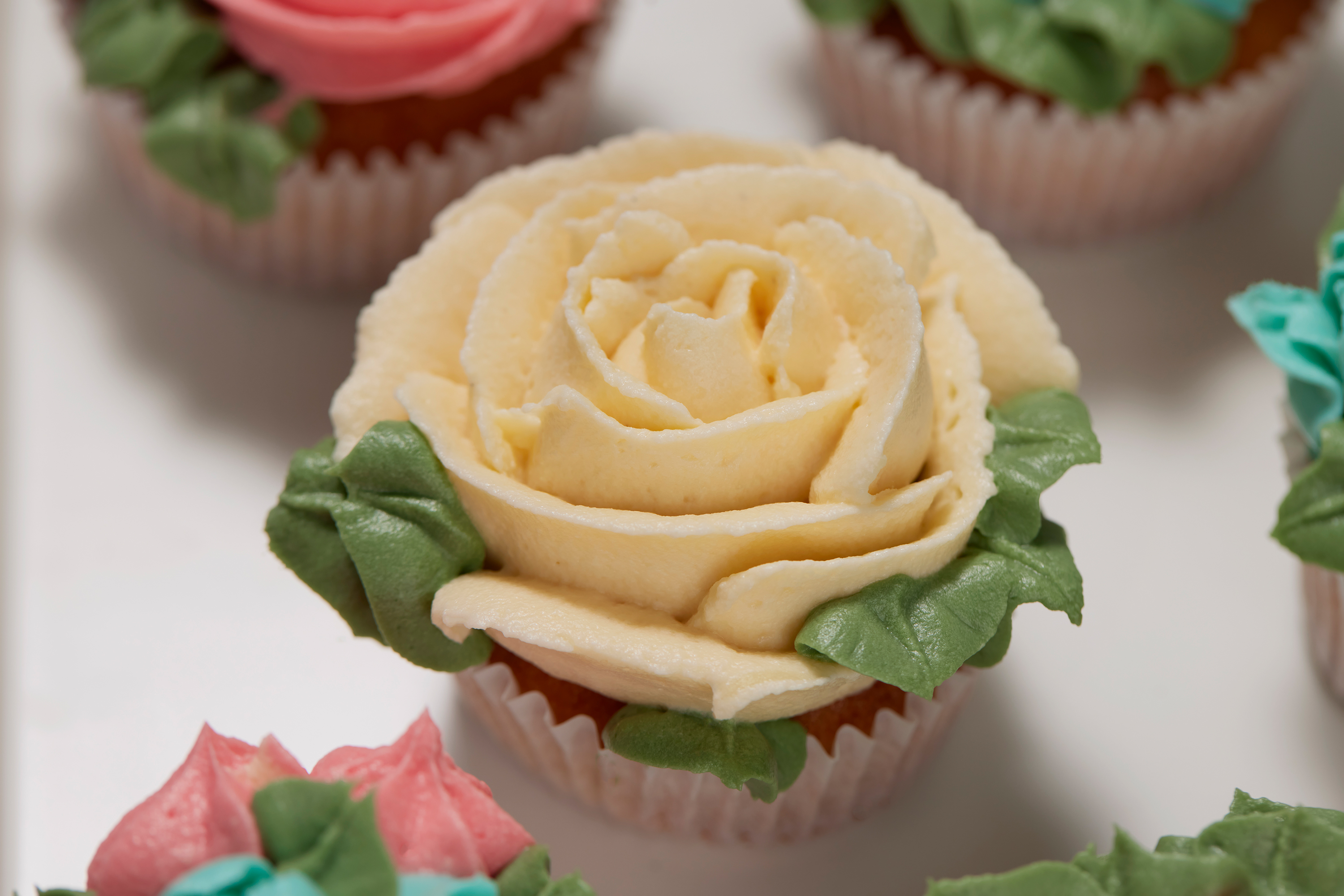 Blumen Cupcake Kuchen