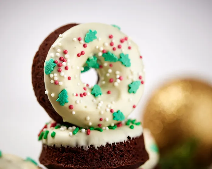 Christmas Donuts aus dem Ofen
