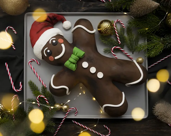 Gingerbread Man / Lebkuchenmann 3D Motivtorte