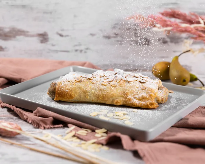 Schoko Birnen Strudel